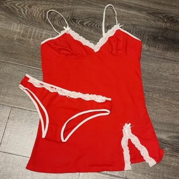 🍁 2-piece lace trim Cami & Panty SET 🍁 - Picture 1 of 6